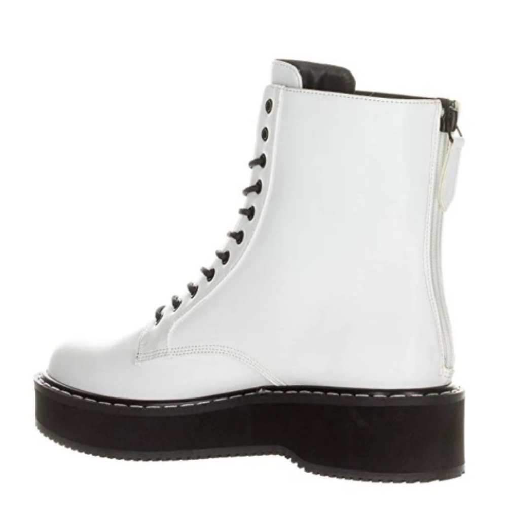 KENDALL + Kylie Women's Hunt White Combat Boot Size 9 - Picture 3 of 4